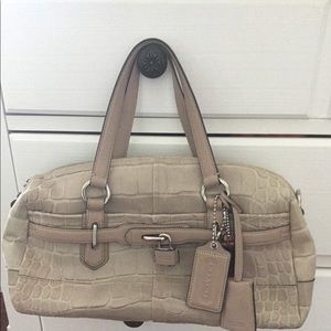 Authentic Coach Croc Satchel